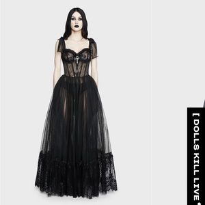 NWT Dance With Death Sleeveless Maxi Dress